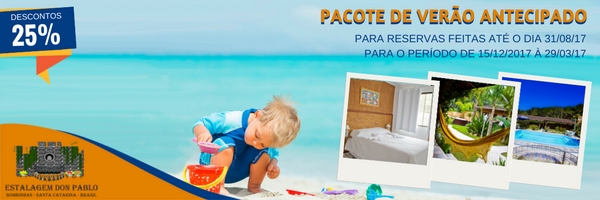 Pacote de Verão Antecipado Don Pablo